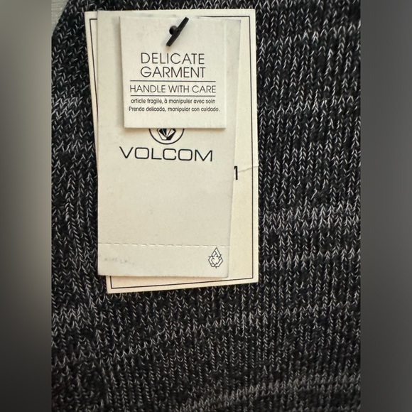 NWT-VOLCOM Gray Striped Lightweight Open Cardigan; Sz Small **Smoke Free Home** - Picture 4 of 8